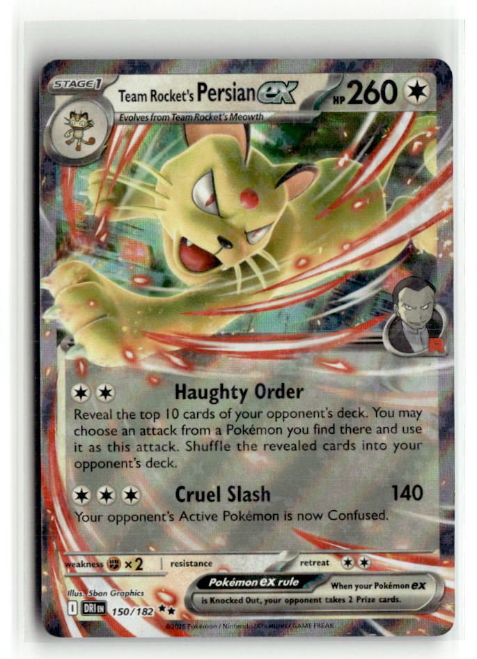 Team Rocket's Persian ex - 150/182 | Near Mint / English / Holofoil