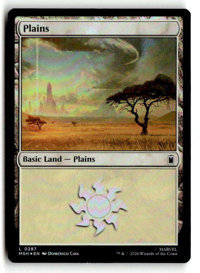 Plains (0287) | Lightly Played / English / Foil