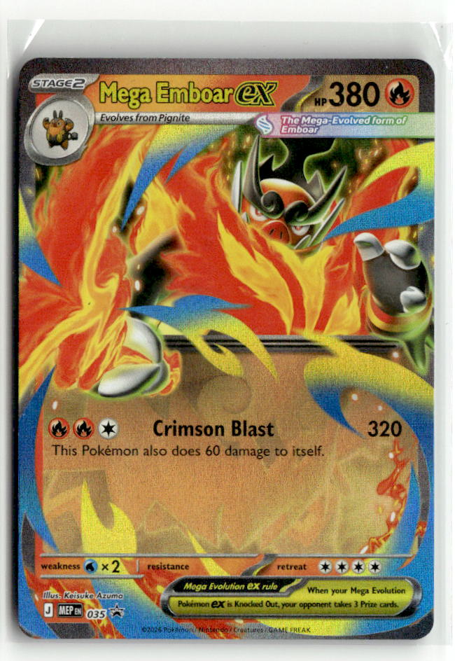 Mega Emboar ex - 035 | Near Mint / English / Holofoil