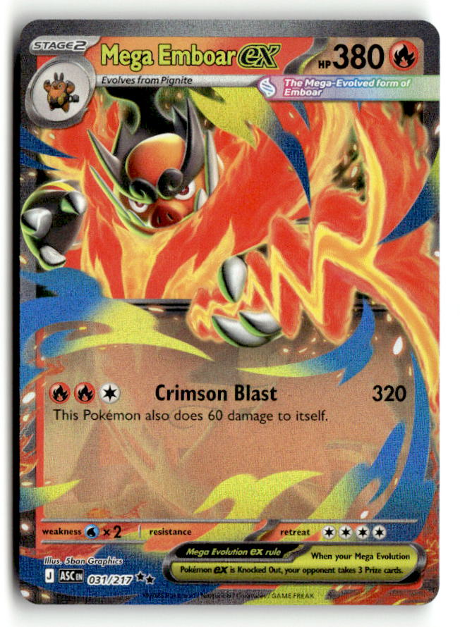 Mega Emboar ex - 031/217