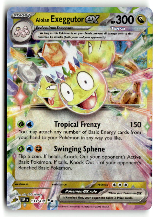 Alolan Exeggutor ex - 133/191 | Near Mint / English / Holofoil