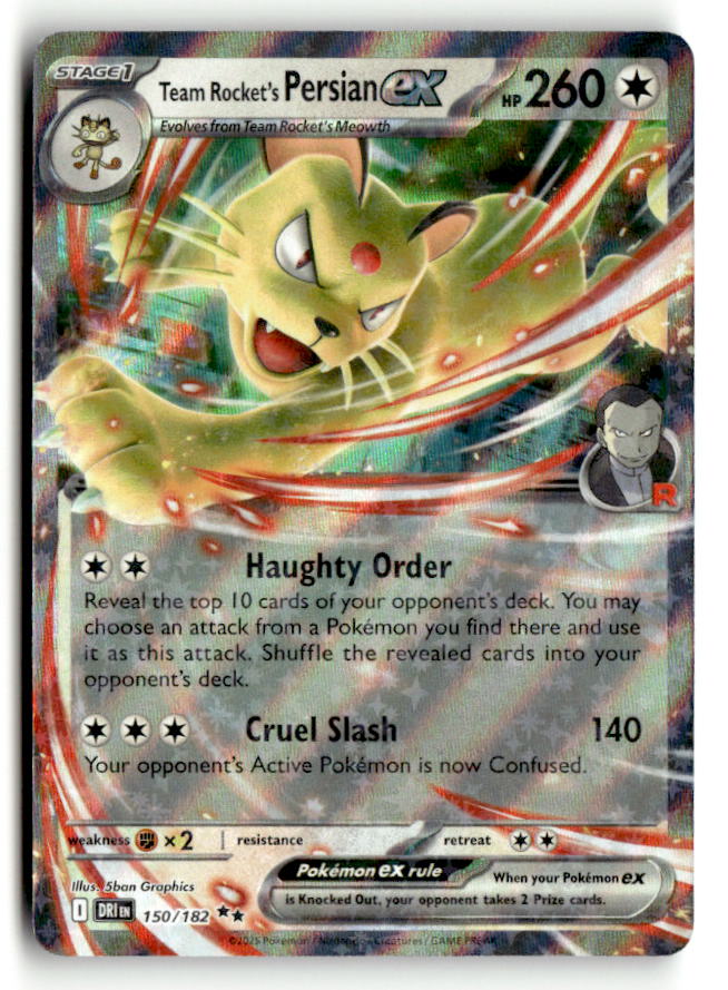 Team Rocket's Persian ex - 150/182 | Near Mint / English / Holofoil