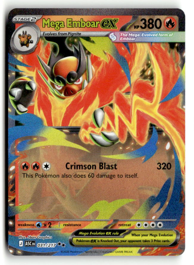 Mega Emboar ex - 031/217