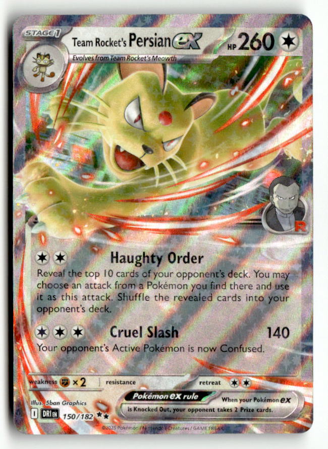 Team Rocket's Persian ex - 150/182 | Near Mint / English / Holofoil