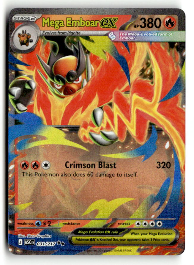 Mega Emboar ex - 031/217