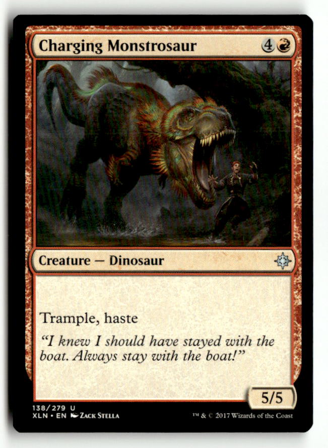 Charging Monstrosaur | Lightly Played / English / Normal