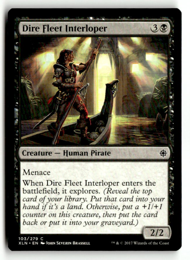 Dire Fleet Interloper | Lightly Played / English / Normal
