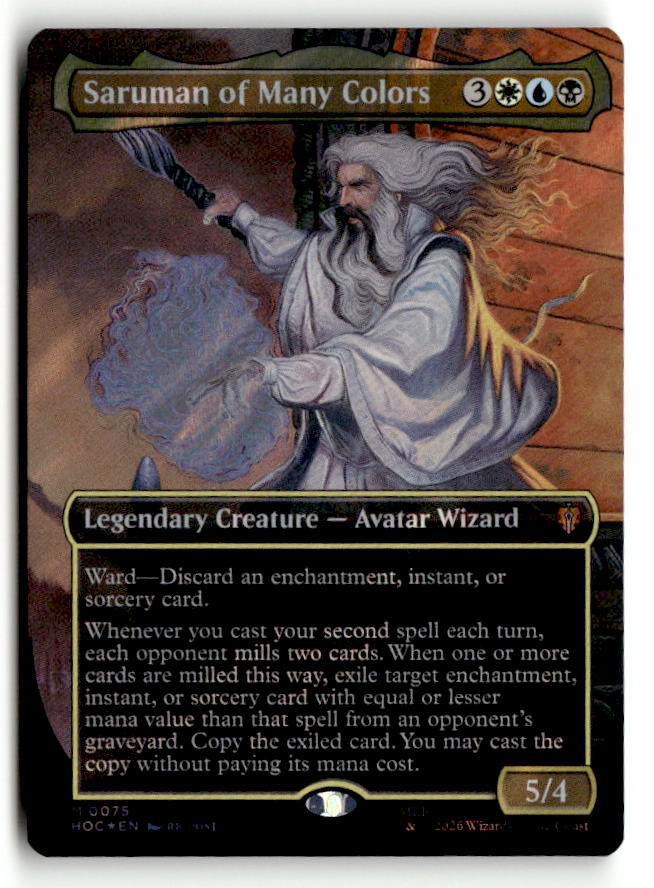 Saruman of Many Colors (Borderless) (Surge Foil)