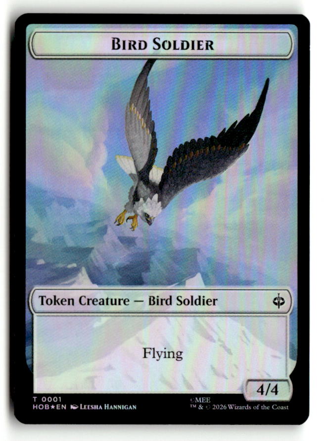 Bird Soldier // Axe Double-Sided Token
