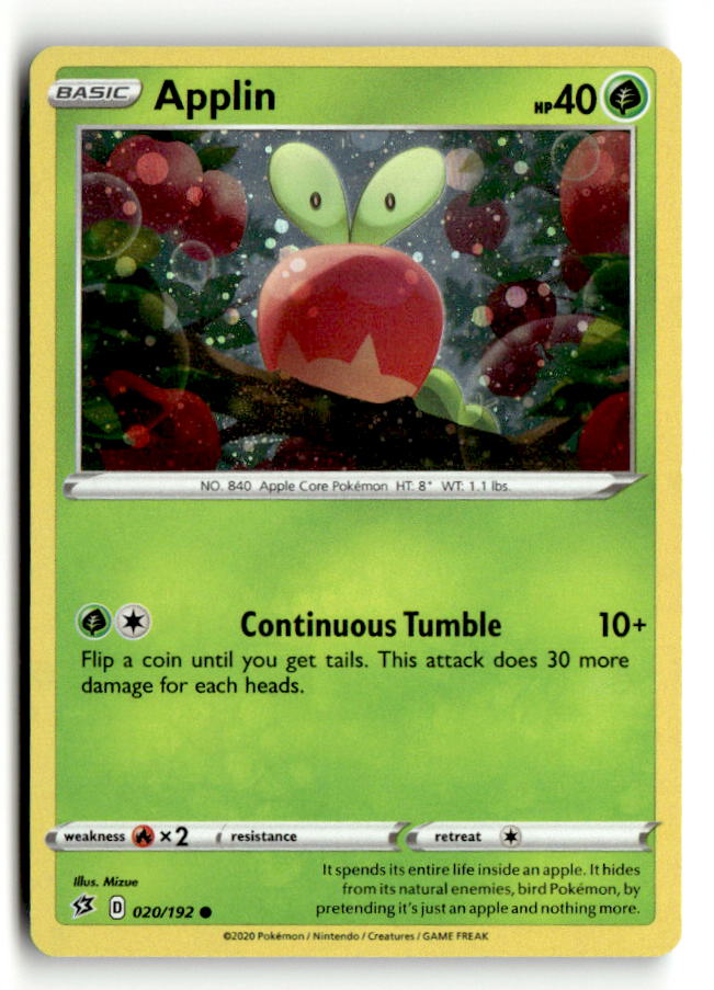 Applin - 020/192 (Cosmos Holo)