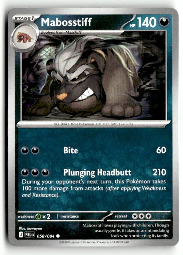 Mabosstiff | Near Mint / English / Normal