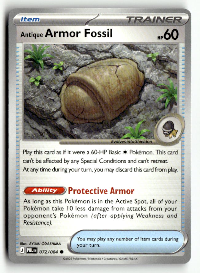 Antique Armor Fossil | Near Mint / English / Normal