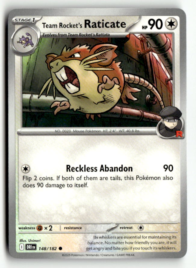 Team Rocket's Raticate - 148/182