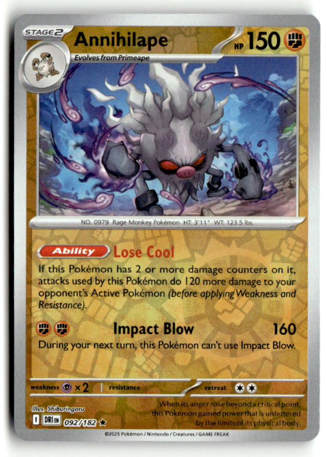 Annihilape | Near Mint / English / Reverse Holofoil