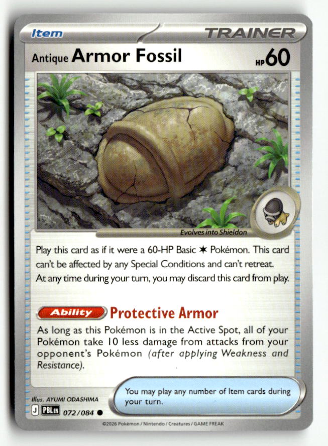 Antique Armor Fossil | Near Mint / English / Normal