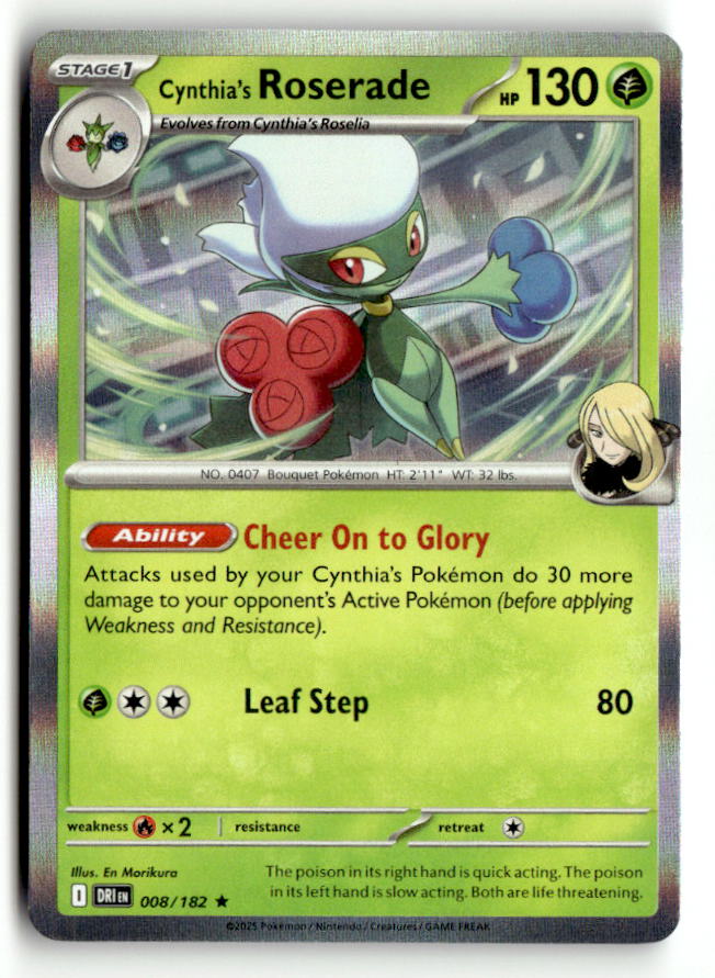 Cynthia's Roserade | Near Mint / English / Holofoil