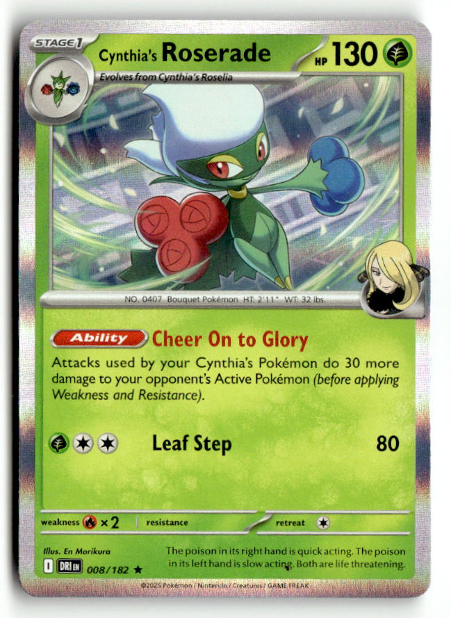 Cynthia's Roserade | Near Mint / English / Holofoil