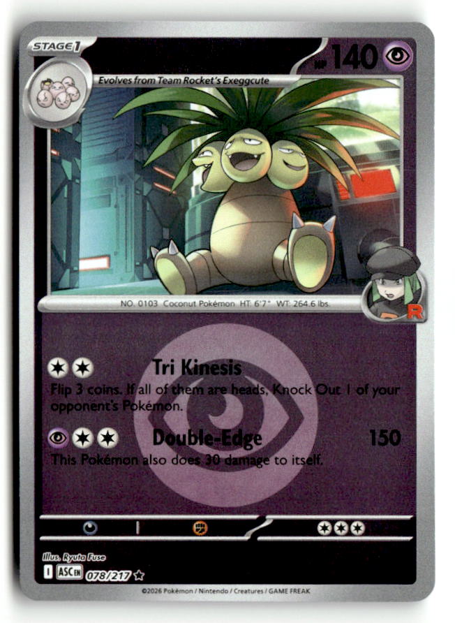 Team Rocket's Exeggutor (Energy Symbol Pattern)