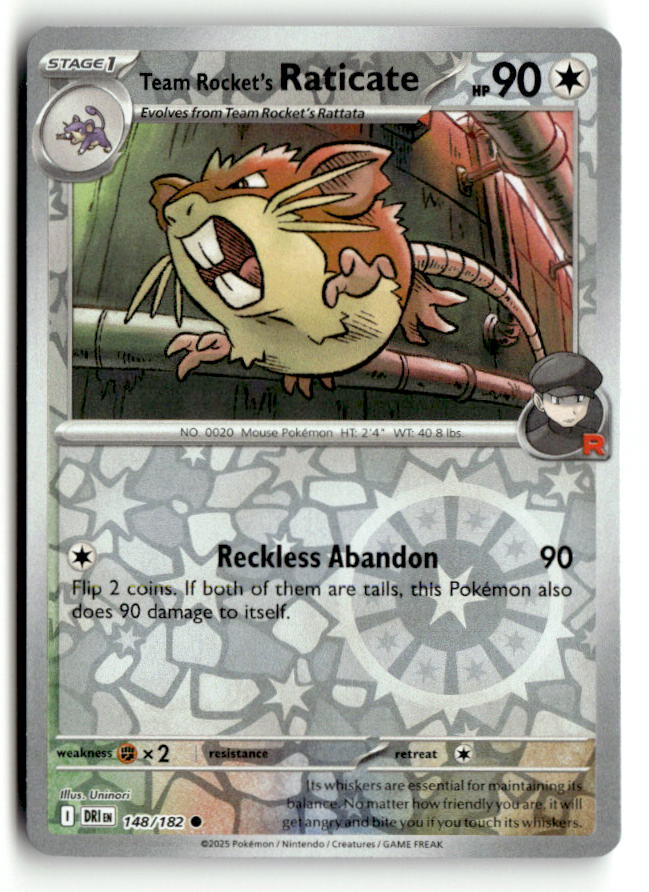 Team Rocket's Raticate - 148/182