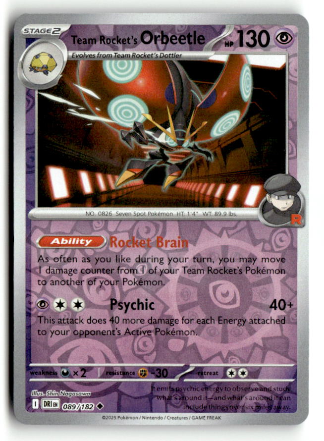 Team Rocket's Orbeetle - 089/182