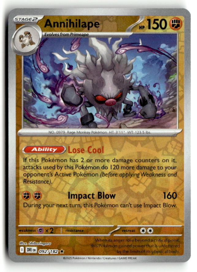 Annihilape | Near Mint / English / Reverse Holofoil