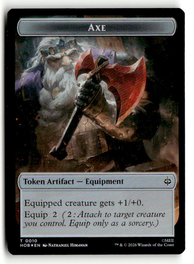 Bird Soldier // Axe Double-Sided Token