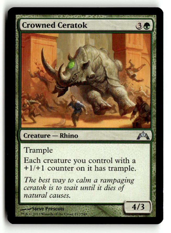 Crowned Ceratok | Lightly Played / English / Foil