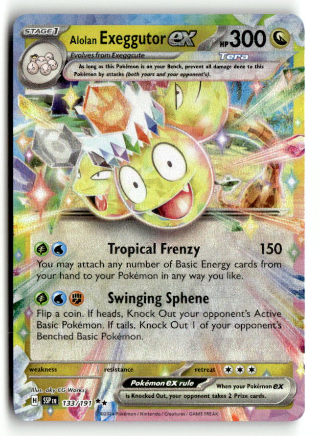 Alolan Exeggutor ex - 133/191 | Near Mint / English / Holofoil