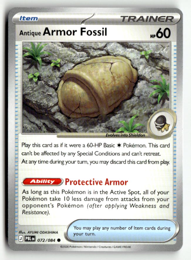 Antique Armor Fossil | Near Mint / English / Normal