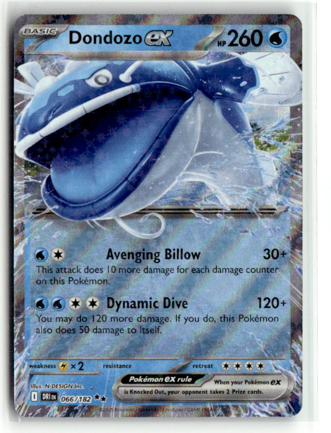 Dondozo ex - 066/182 | Near Mint / English / Holofoil