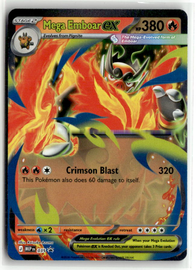 Mega Emboar ex - 035 | Near Mint / English / Holofoil
