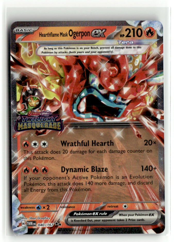 Hearthflame Mask Ogerpon ex (Twilight Masquerade Stamp)