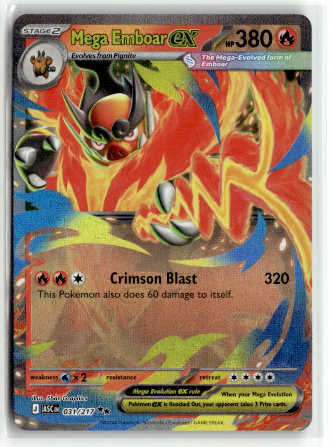 Mega Emboar ex - 031/217