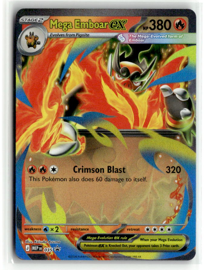 Mega Emboar ex - 035 | Near Mint / English / Holofoil