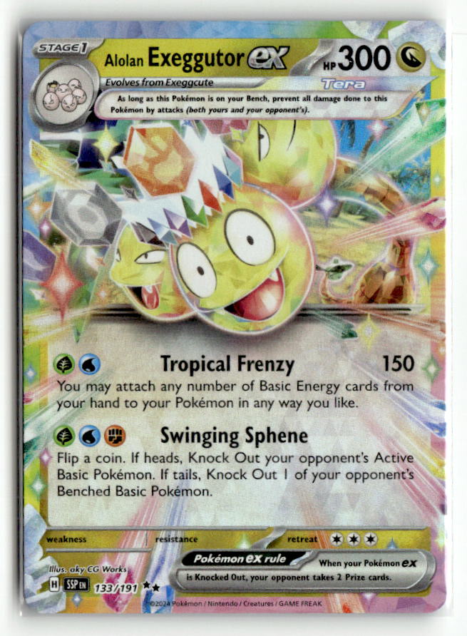 Alolan Exeggutor ex - 133/191 | Near Mint / English / Holofoil