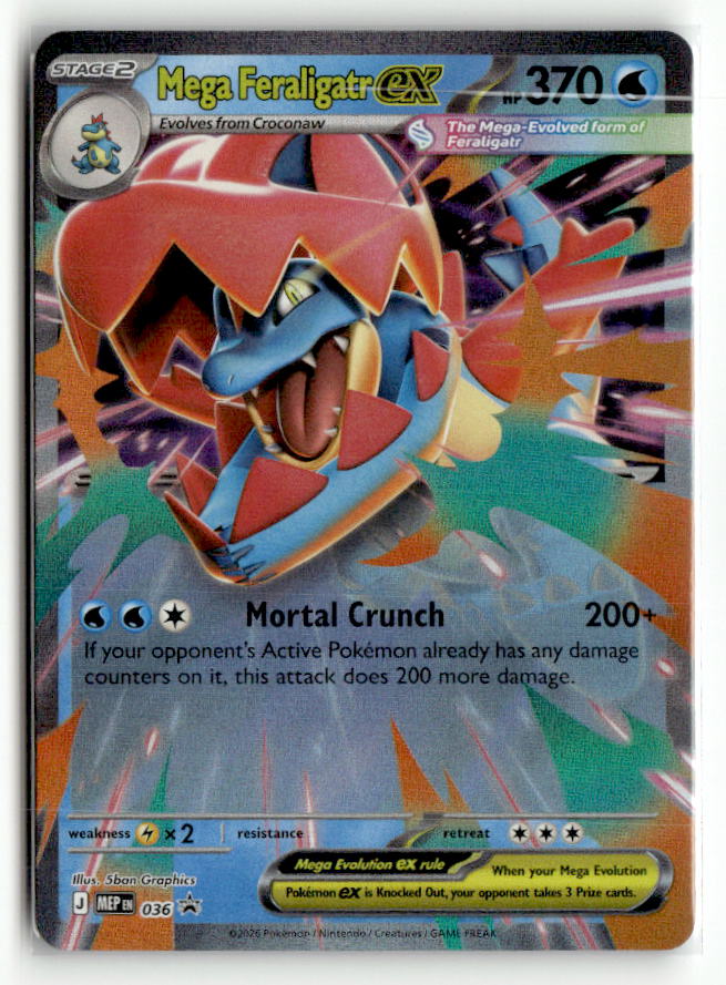 Mega Feraligatr ex - 036 | Near Mint / English / Holofoil
