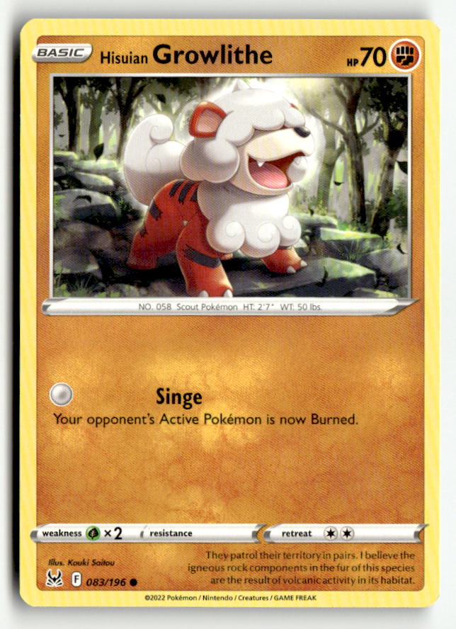 Hisuian Growlithe