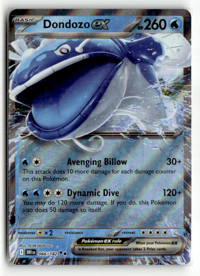 Dondozo ex - 066/182 | Near Mint / English / Holofoil