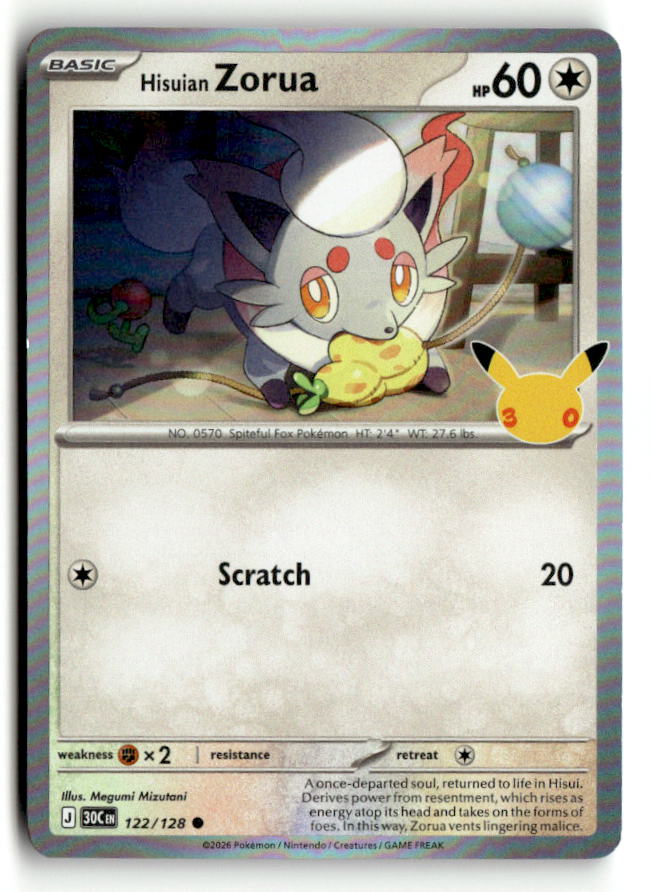 Hisuian Zorua - 122/128