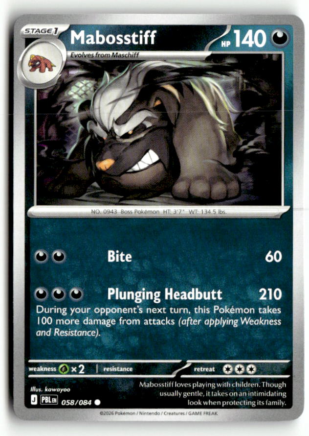Mabosstiff | Near Mint / English / Normal