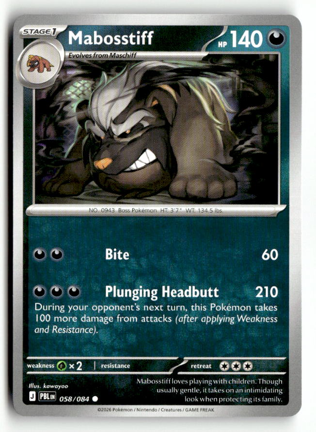 Mabosstiff | Near Mint / English / Normal