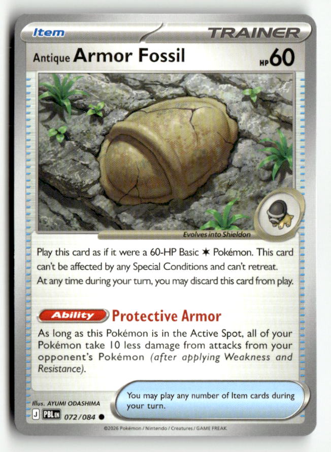 Antique Armor Fossil | Near Mint / English / Normal