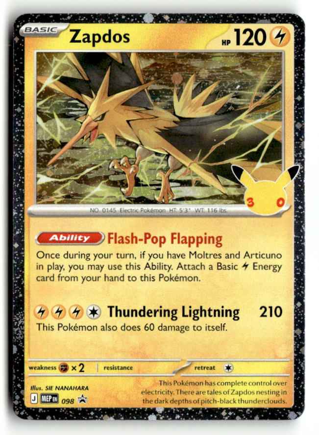 Zapdos - 098 (30th Celebration)