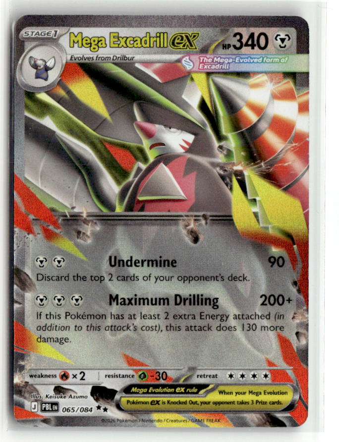 Mega Excadrill ex - 065/084 | Near Mint / English / Holofoil
