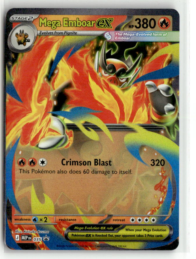 Mega Emboar ex - 035 | Near Mint / English / Holofoil