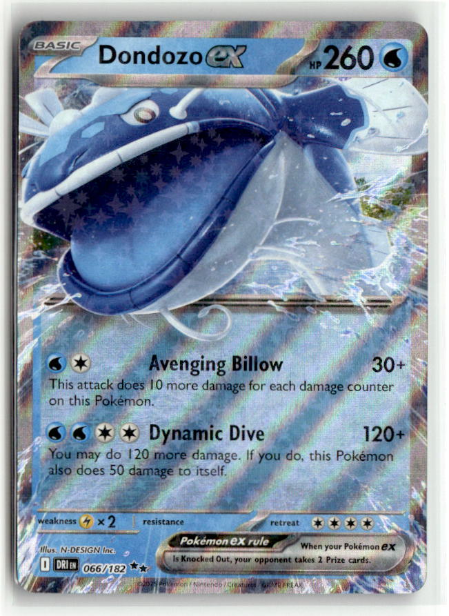 Dondozo ex - 066/182 | Near Mint / English / Holofoil