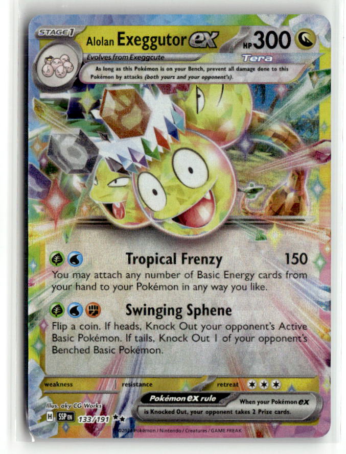 Alolan Exeggutor ex - 133/191 | Near Mint / English / Holofoil