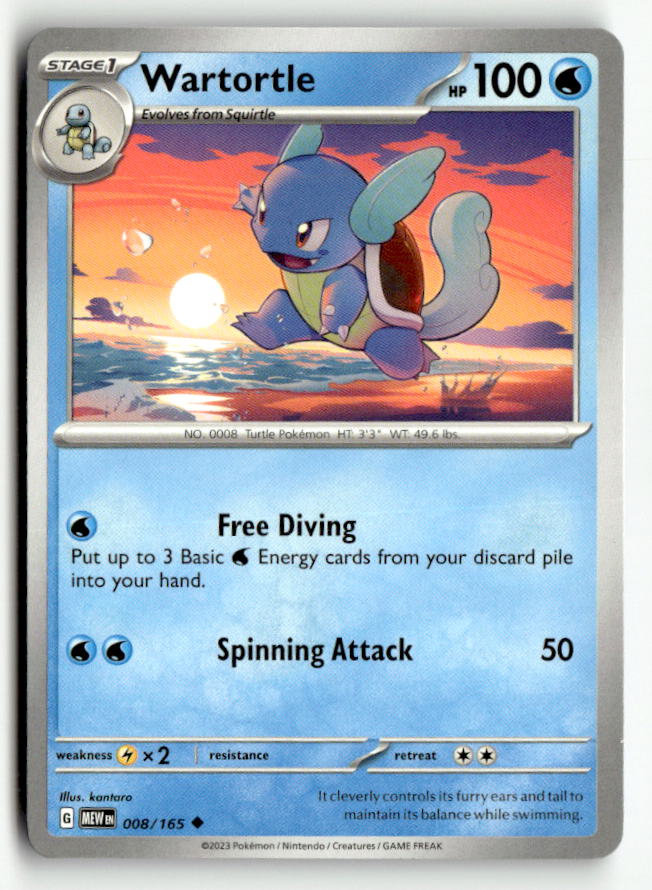 Wartortle - 008/165 | Near Mint / English / Normal