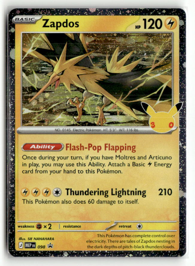Zapdos - 098 (30th Celebration)