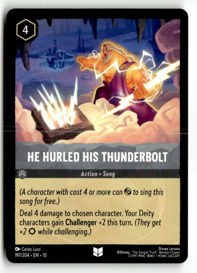 He Hurled His Thunderbolt | Near Mint / English / Normal